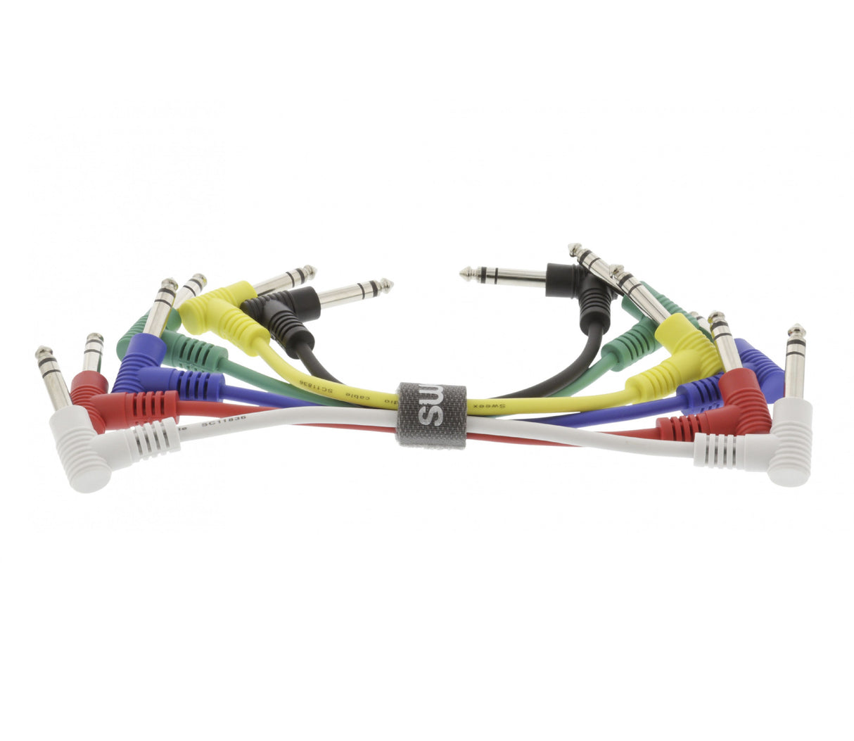 6.35mm Stereo Audio Cable - Male 0.50m Dark Grey (6 Units)