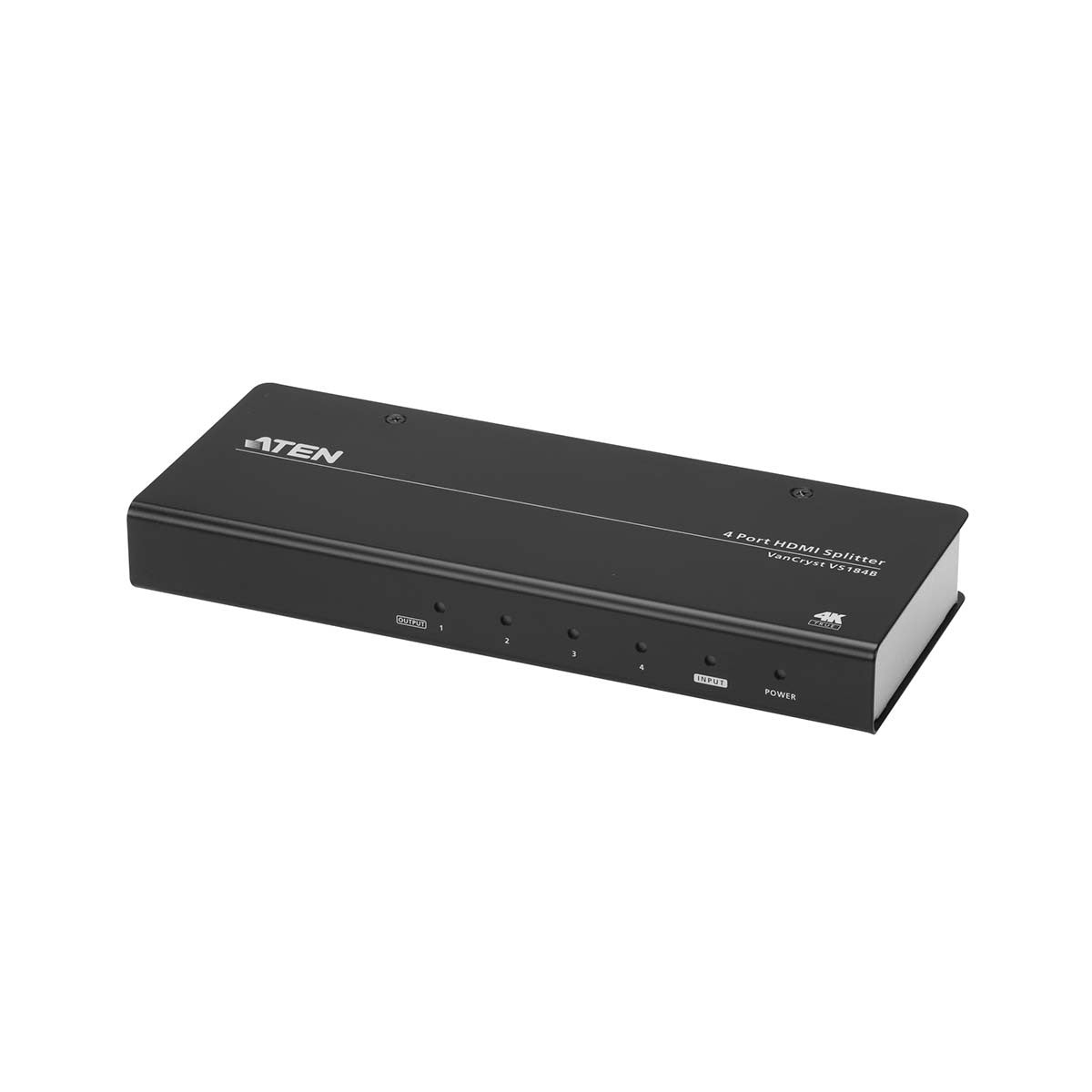 4-port HDMI Splitter Black