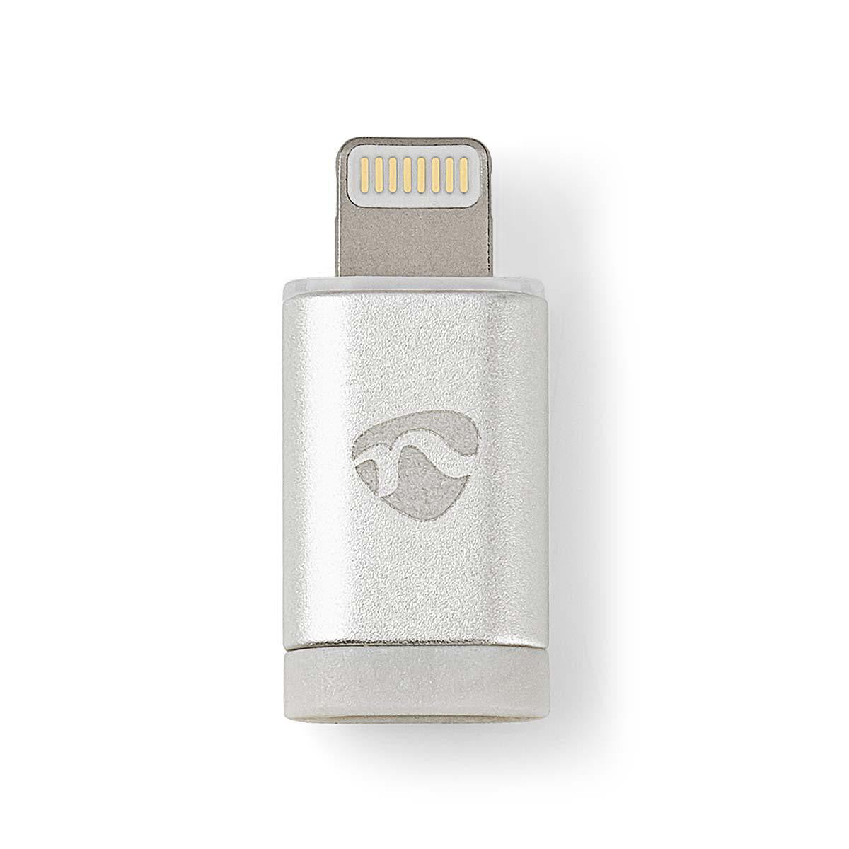 Adaptador de Lightning Apple | Conector 8 Pines Macho - USB Micro B Hembra