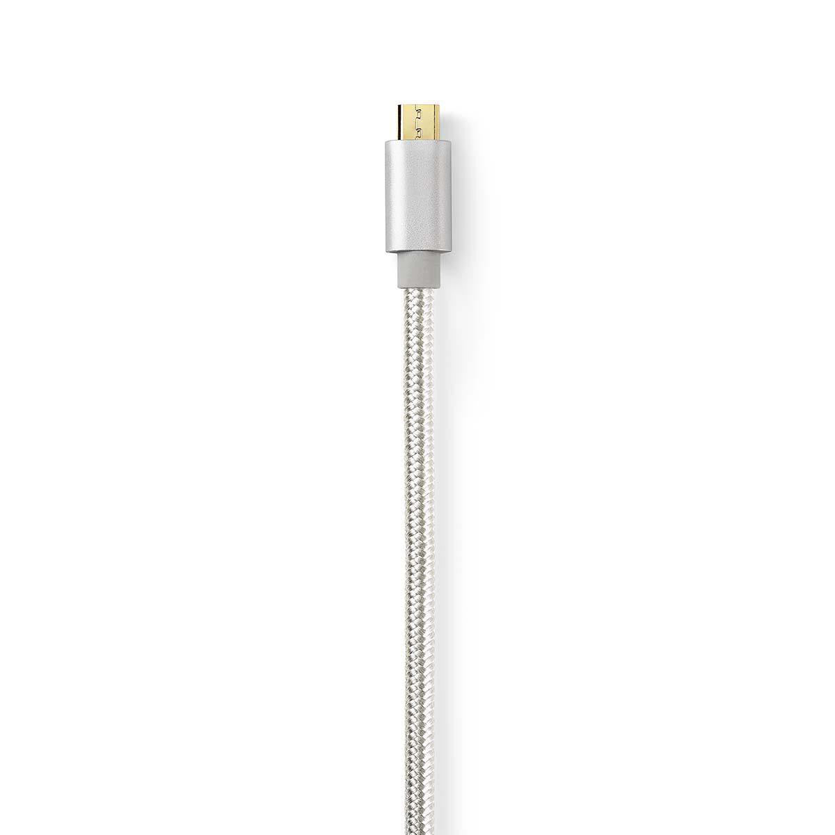 USB 2.0 Cable | Type C Male - Micro B 3.0 m Aluminum