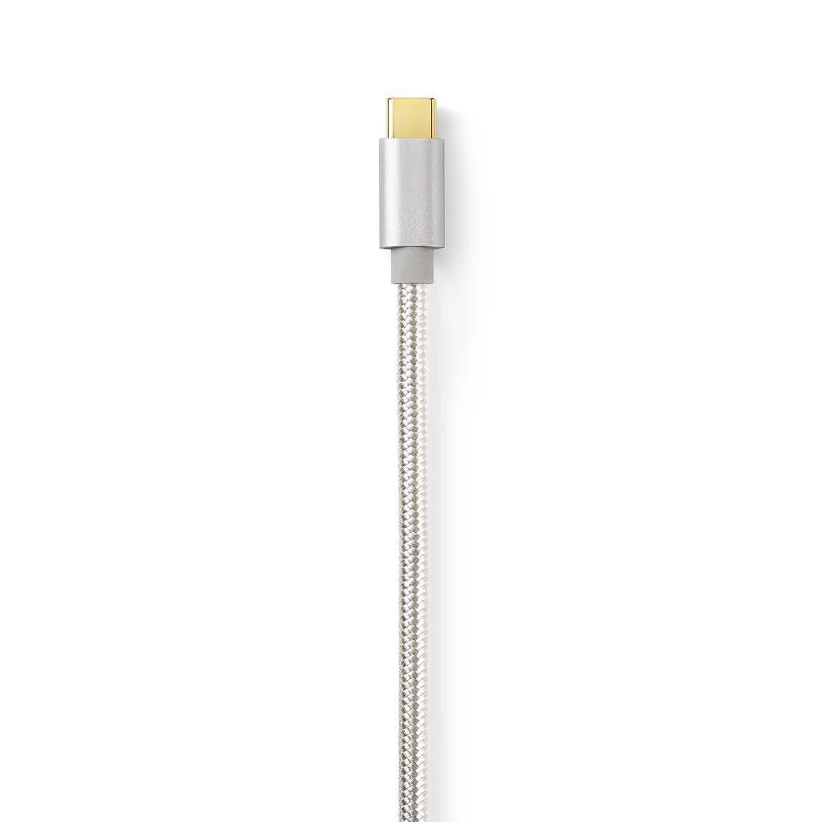 USB 2.0 Cable | Type C Male - Micro B 3.0 m Aluminum