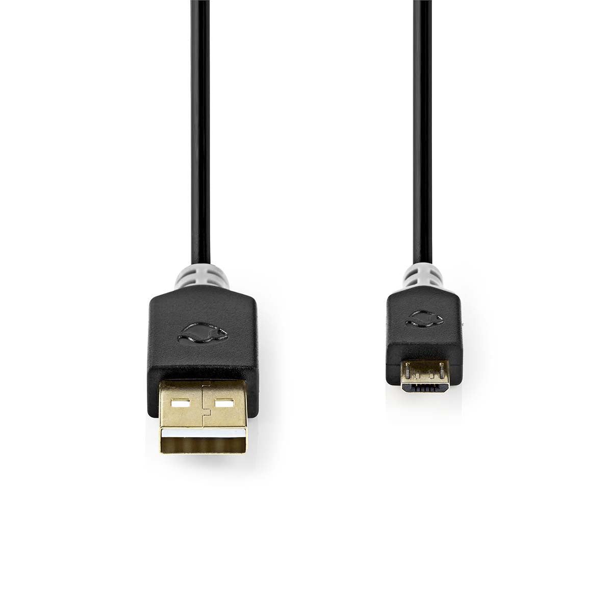 Cabo USB 2.0 | Macho A - Micro B 1,0 m Antracite