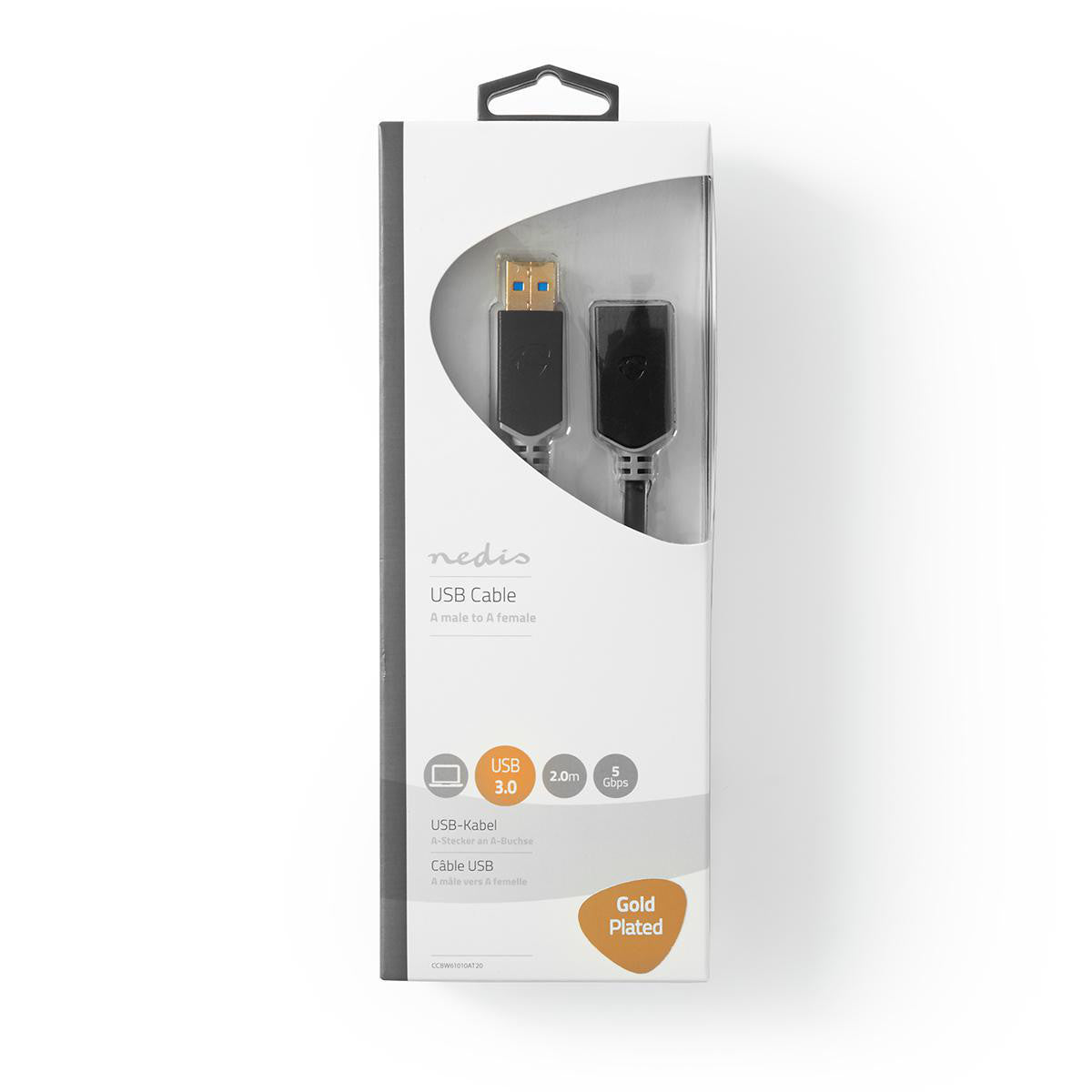 USB 3.0 Cable | A Male - Female 2.0 m Anthracite