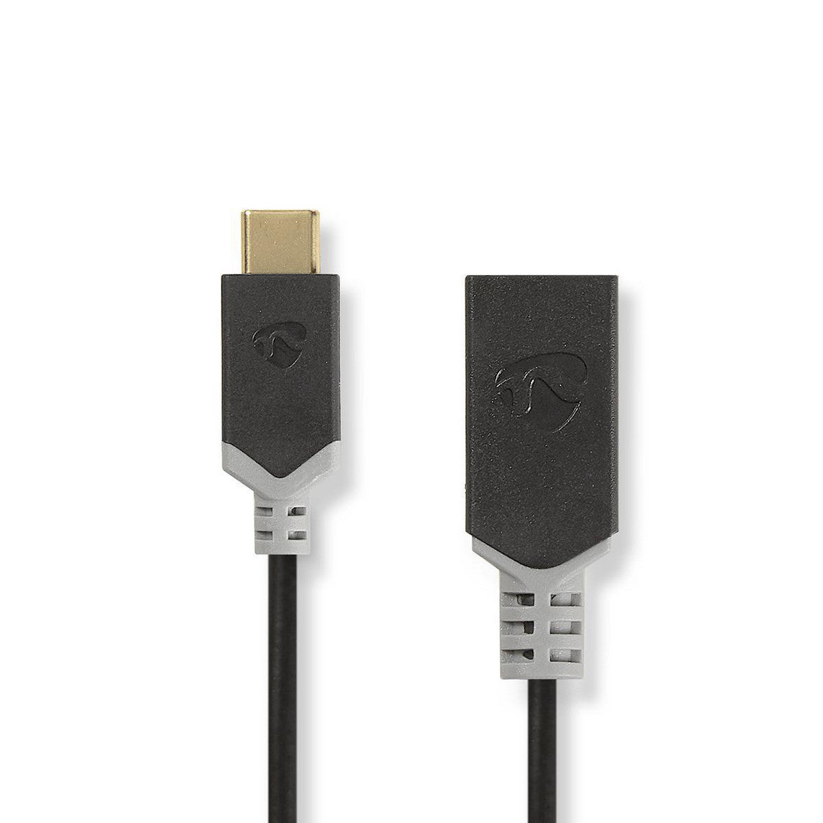 USB 3.0 Cable | Type C Male - A Female 0.15 m Anthracite