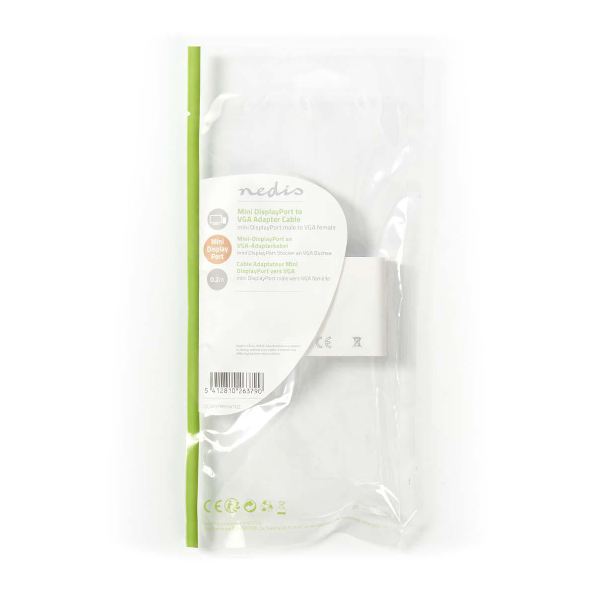 Mini Displayport-vga Cable | Displayport Male - VGA Female 0.2 m White