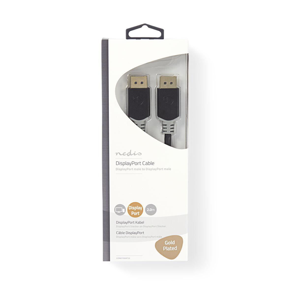 Cabo DisplayPort | Macho - 2,0 m Antracite