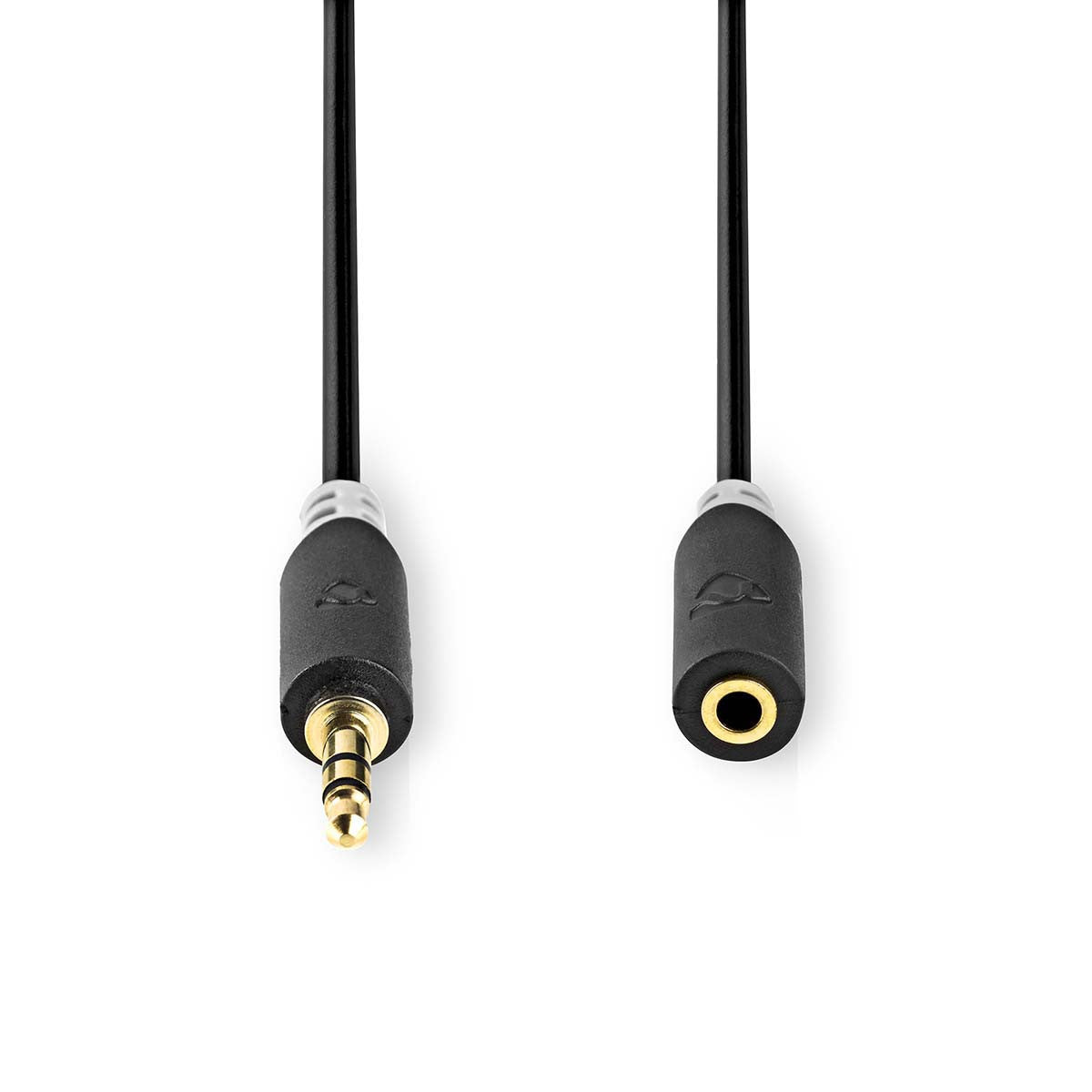 Stereo Audio Cable | 3.5mm Male - Female 5.0m Anthracite
