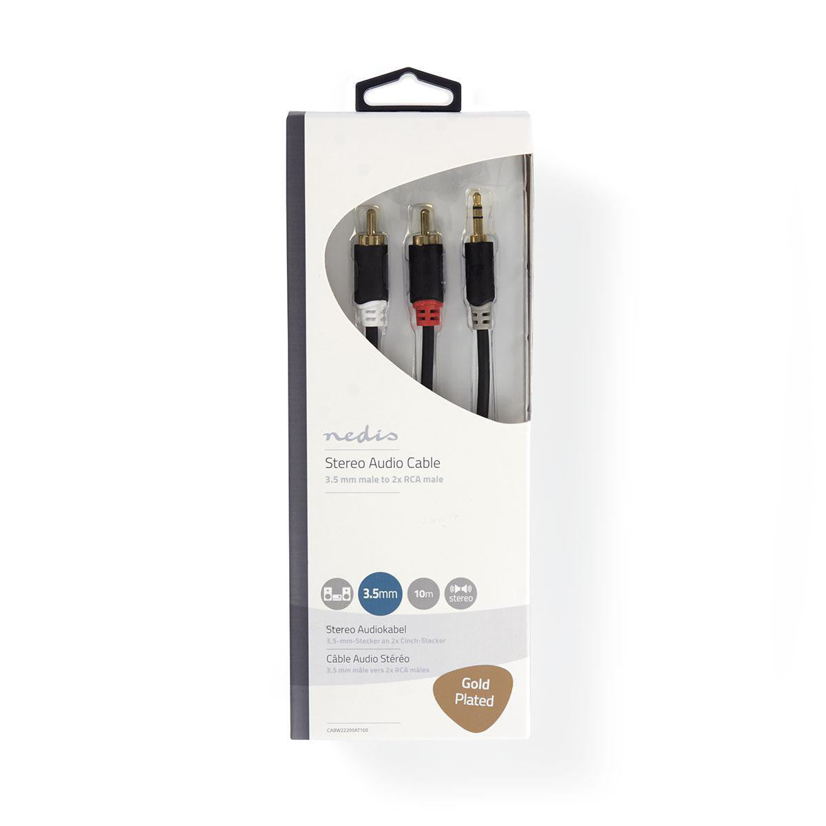 Cable de Audio Estéreo | Macho 3,5 mm - 2x RCA