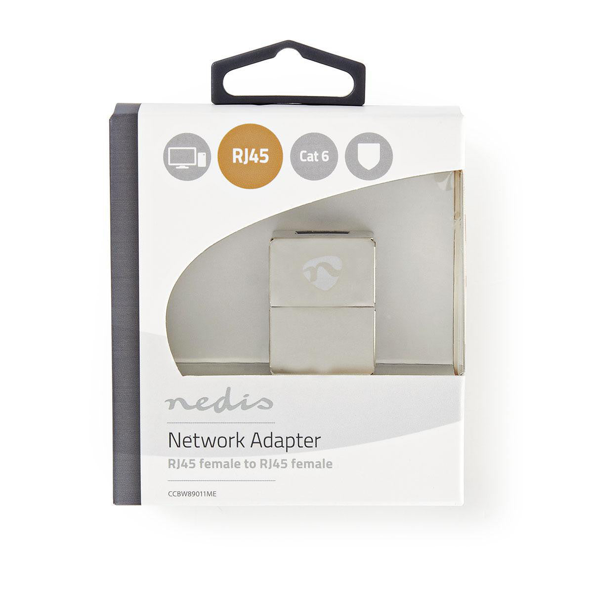 Adaptador de rede Cat6 | RJ45 (8p8c) Fêmea - Fêmea