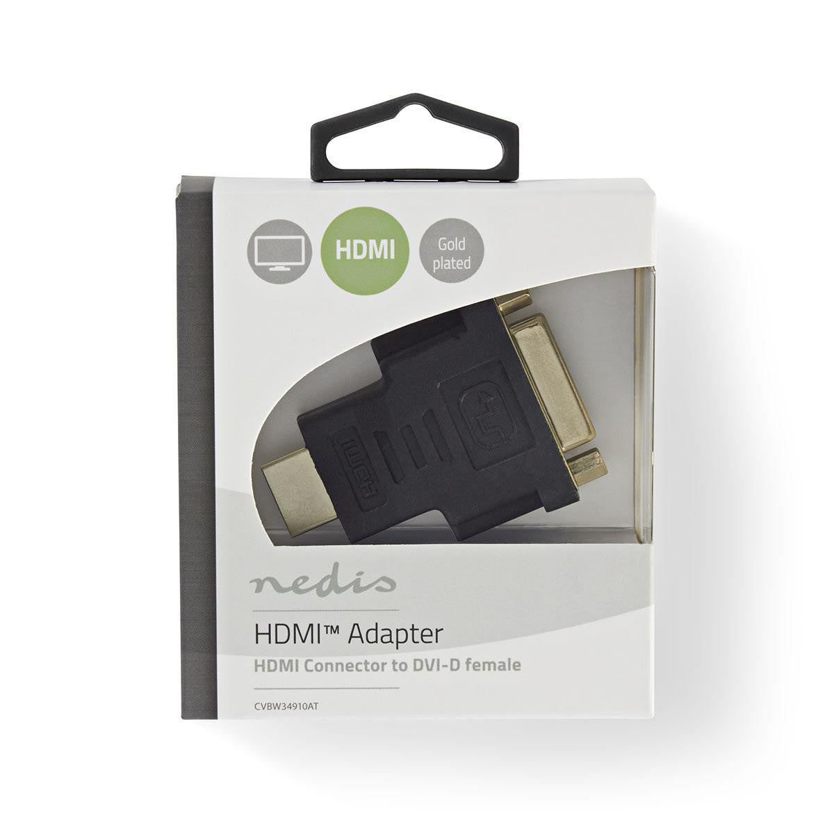 HDMI™ to DVI-D Female 24+1 Pin Adapter
