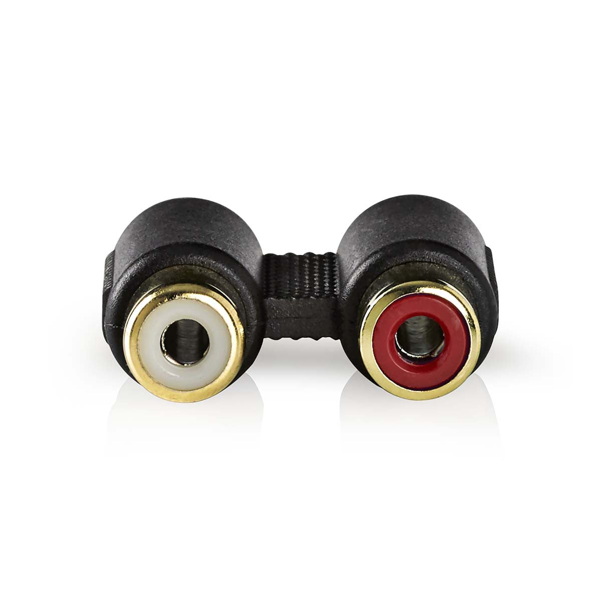 Adaptador de áudio estéreo | 2x RCA fêmea - fêmea