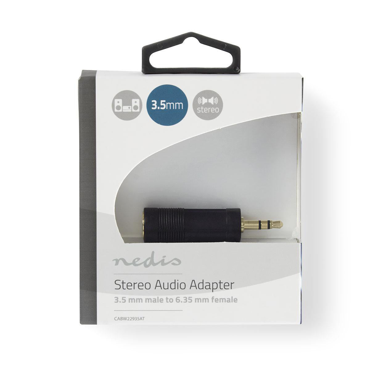 Stereo Audio Adapter | 3.5mm Male - 6.35mm Female