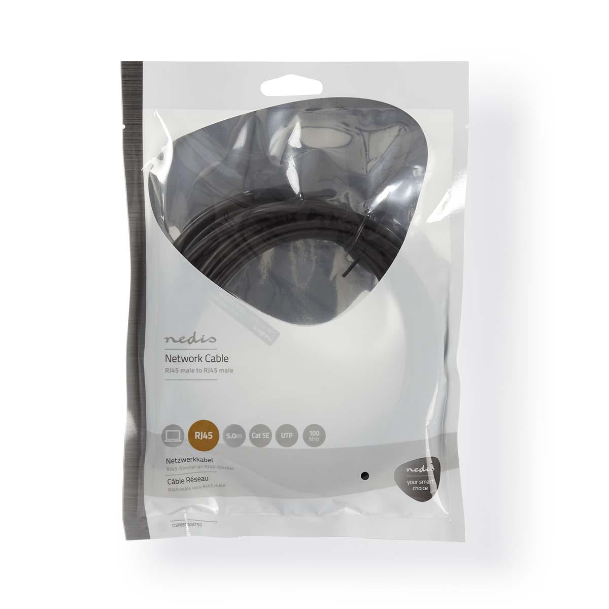 Cat5e UTP Network Cable | RJ45 (8p8c) Male - 5.0 m Anthracite