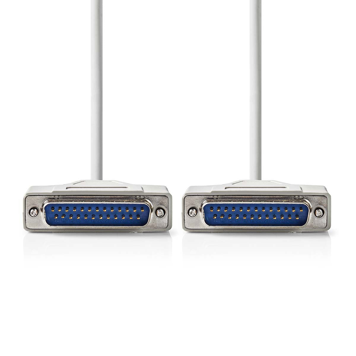 Cable Rs232 | D-sub de 25 Pines Macho - 2,0 m Color Marfil