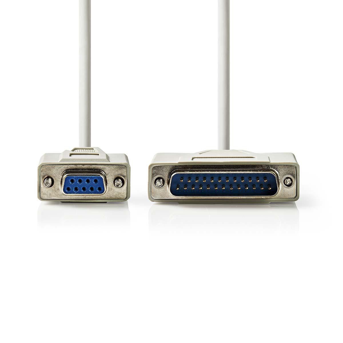 Cable Serie | D-sub de 9 Pines Hembra - 25 Macho 2,0 m Color Marfil