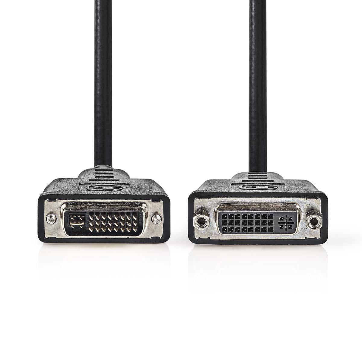 DVI Cable | DVI-i 24+5 Pin Male - Female 2.0m Black