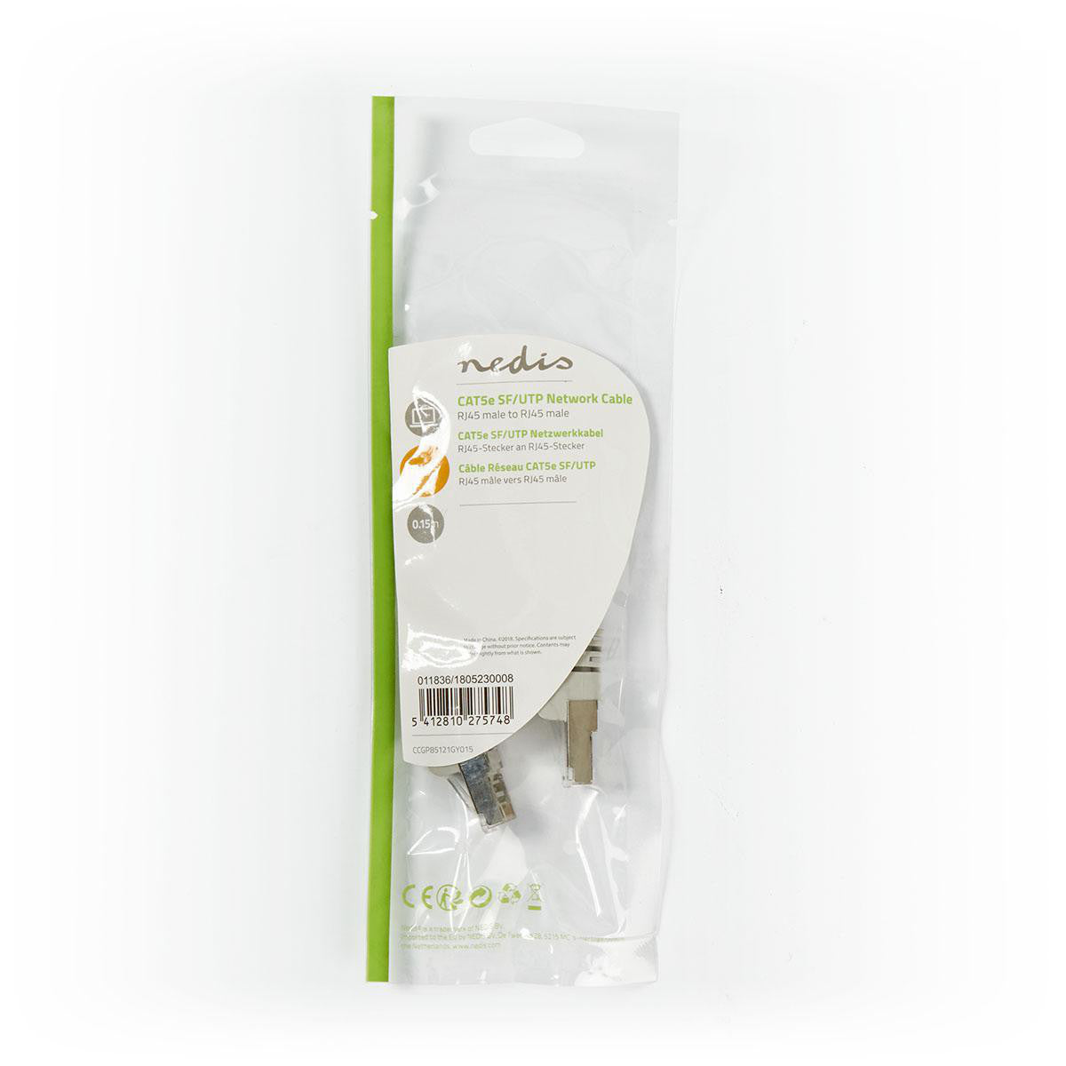 Cat5e Sf/utp Network Cable | Rj45 Male - 0.15 m Gray