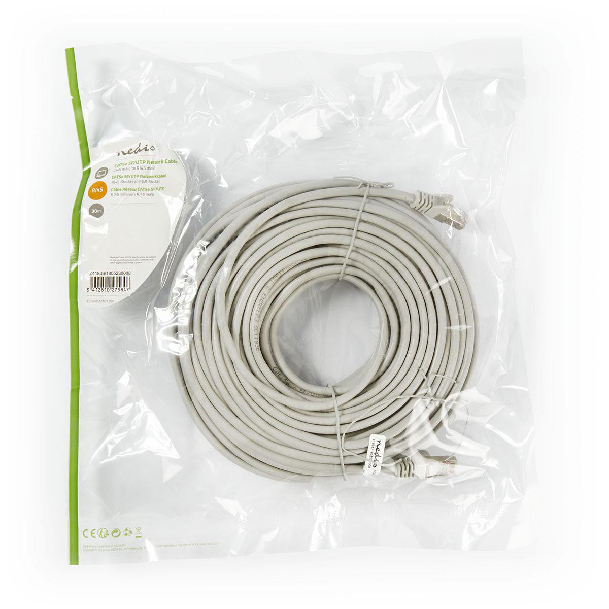 Cat5e Sf/utp Network Cable | Rj45 Male - 0.30 m Gray