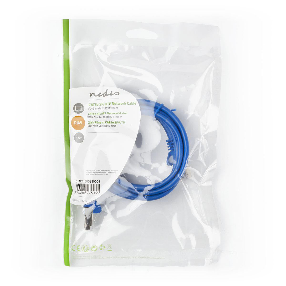 Cat5e Sf/utp Network Cable | Rj45 Male - 1.5 m Blue