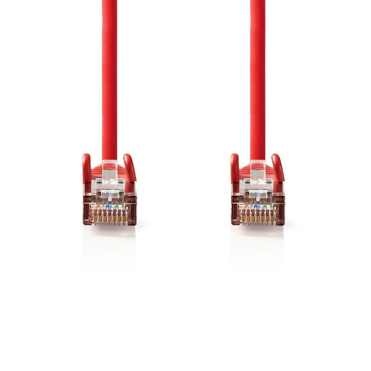 Cabo Cat 5e | SF/UTP RJ45 (8P8C) Macho 5,00 m Redondo PVC Vermelho