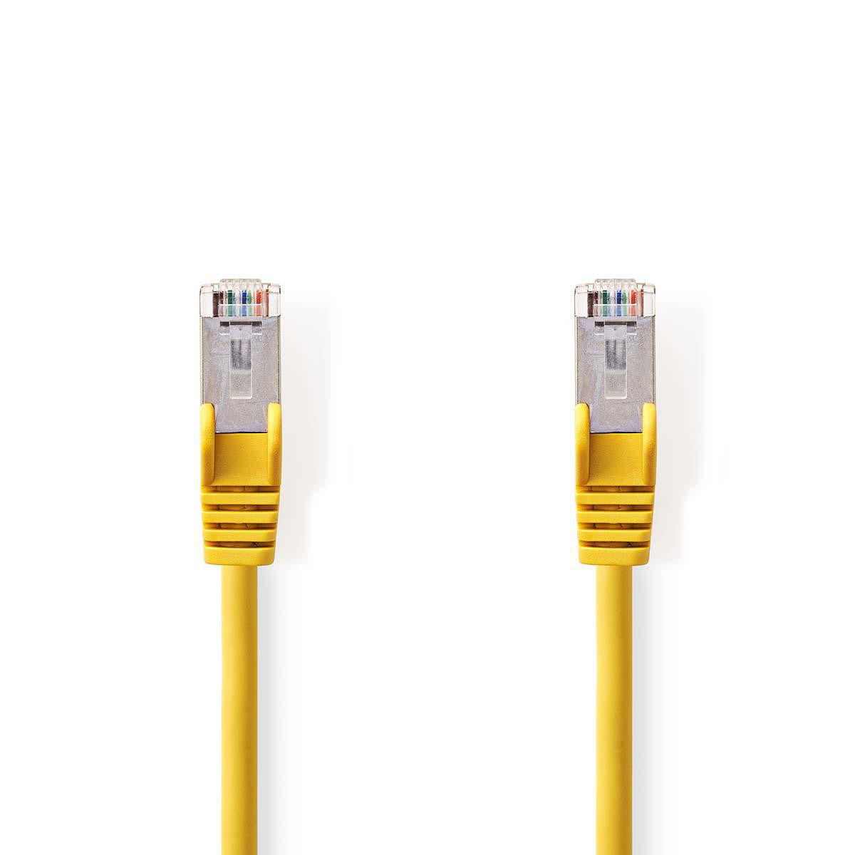 Cabo de rede Cat5e SF/UTP | RJ45 macho - 20 m amarelo