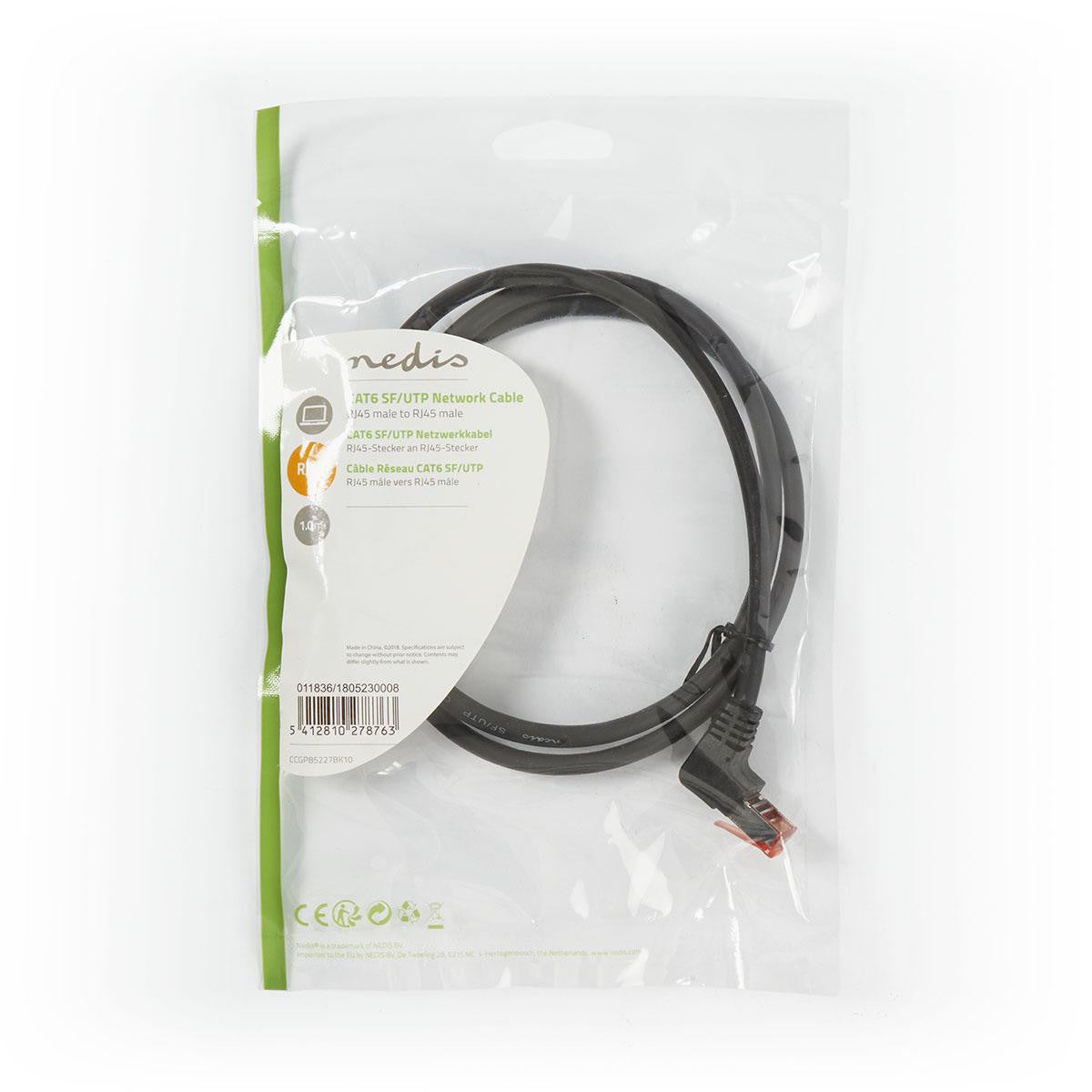 Cat6 Sf/utp Network Cable | Rj45 Male - 1.0 m Black
