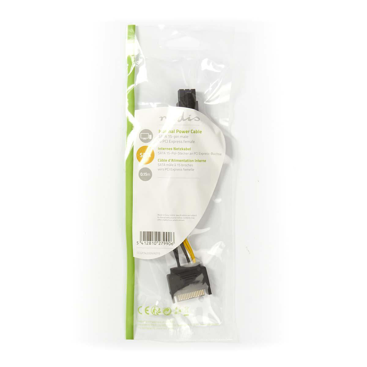 Cabo de alimentação interno | SATA 15 pinos macho - PCI Express fêmea 0,15 m Diversos