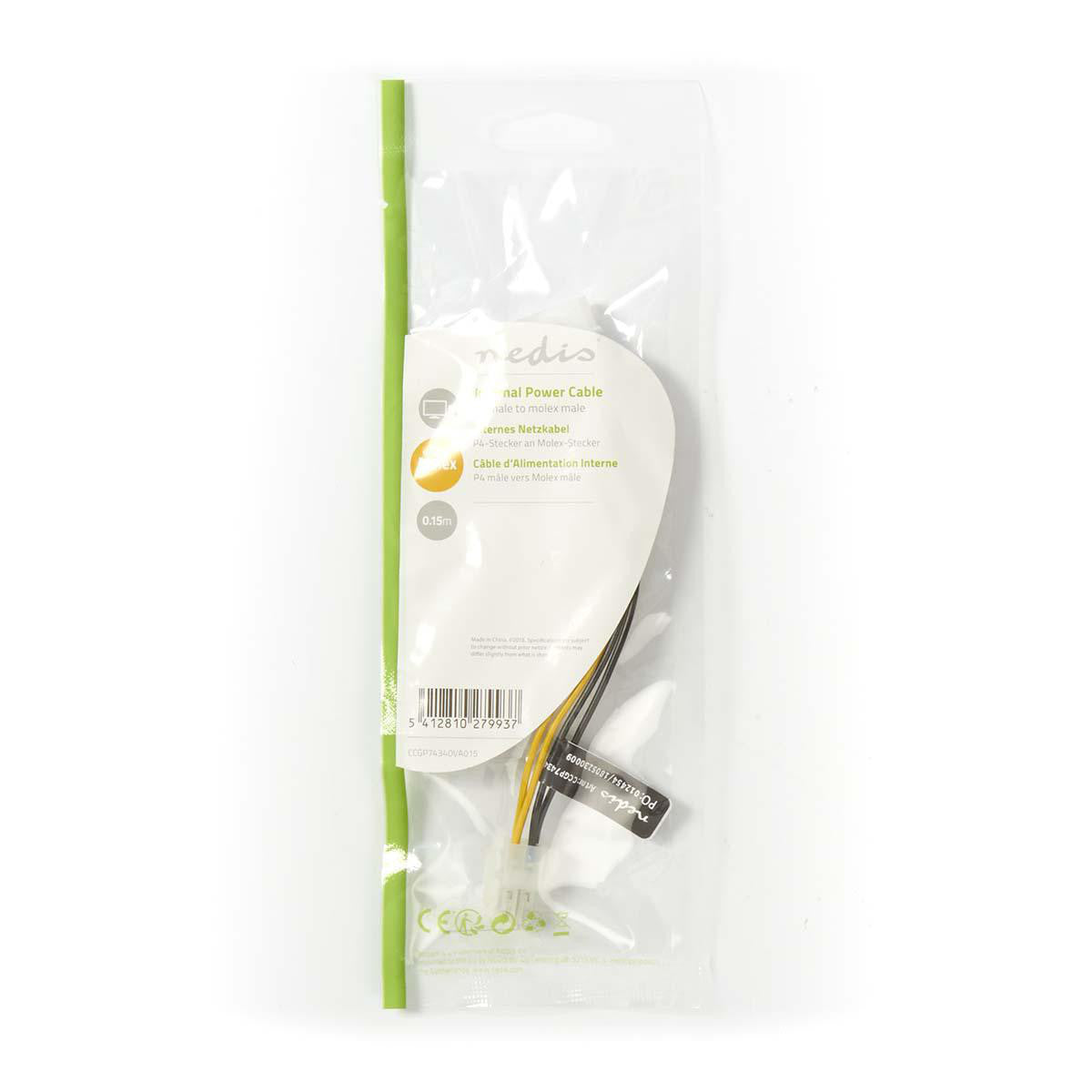 Internal Power Cable | P4 Male - Molex 0.15 m