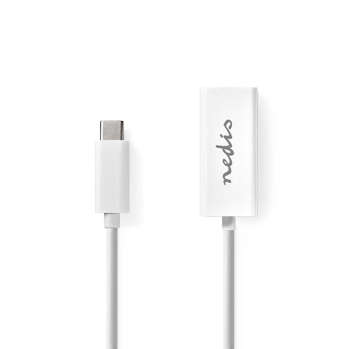 Cabo Adaptador USB Tipo C | Macho para RJ45 Fêmea 0,2 m Branco