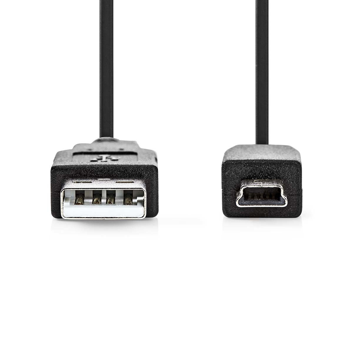 Cabo USB 2.0 | Macho A - Mini USB de 5 pinos, 2,0 m, Preto