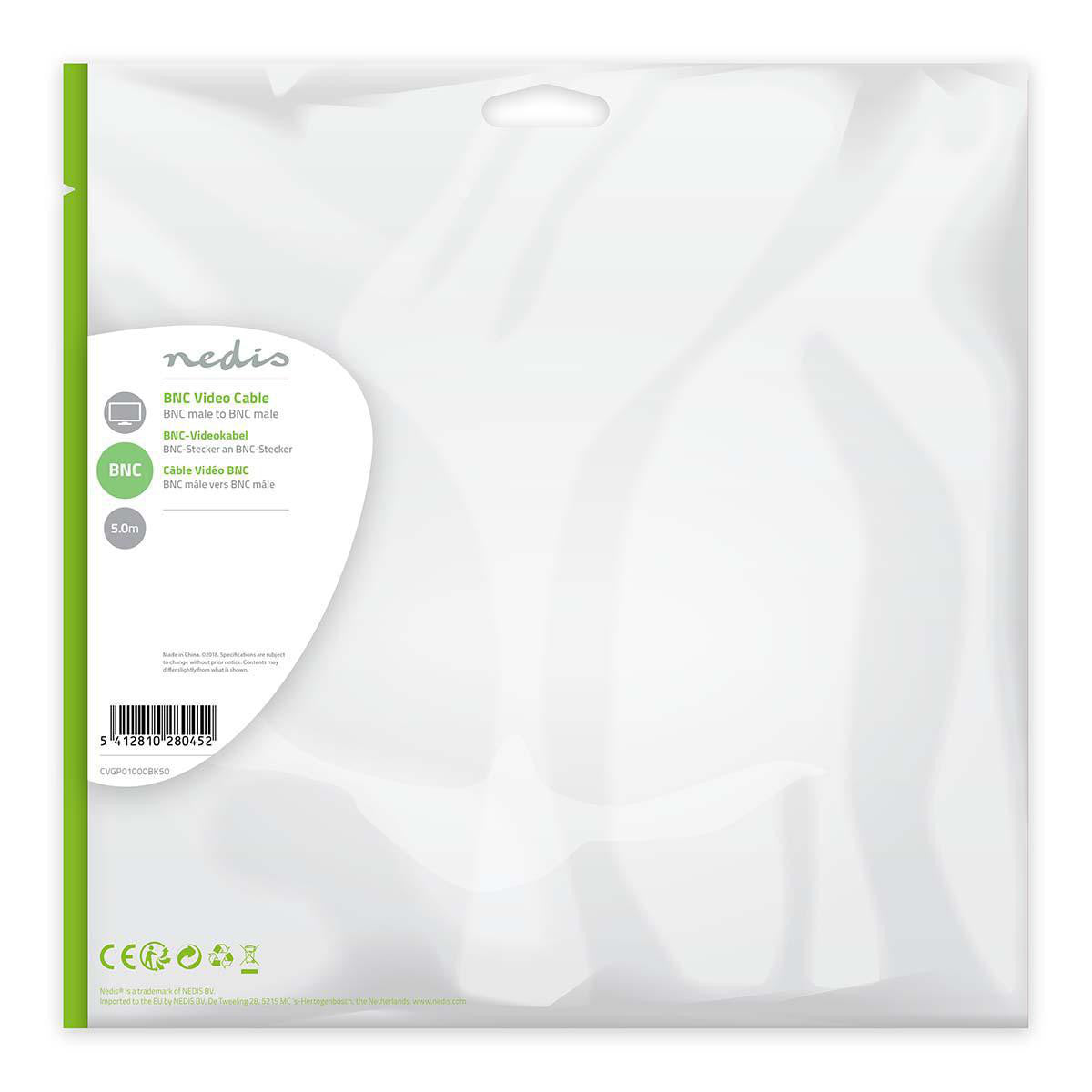 BNC Video Cable | Male - 5.0 m Black Cables