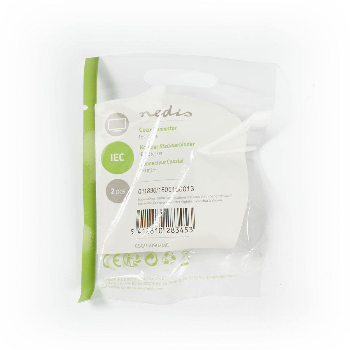 Conector IEC (Coaxial) | Varón - 2 Unidades Metal