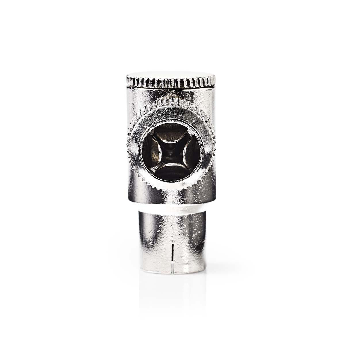 Conector IEC (Coaxial) en Ángulo | Mujer - 2 Unidades Metal