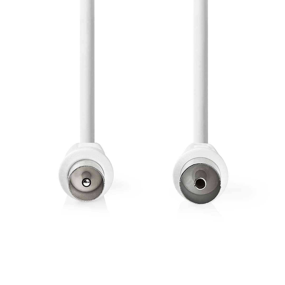 Cable Coaxial de 90 dB | IEC (Coaxial) Macho - Hembra - Blanco