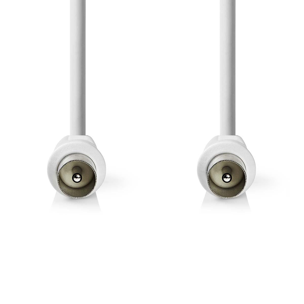 Cabo coaxial de 90 dB | IEC (coaxial) macho - 10 m branco