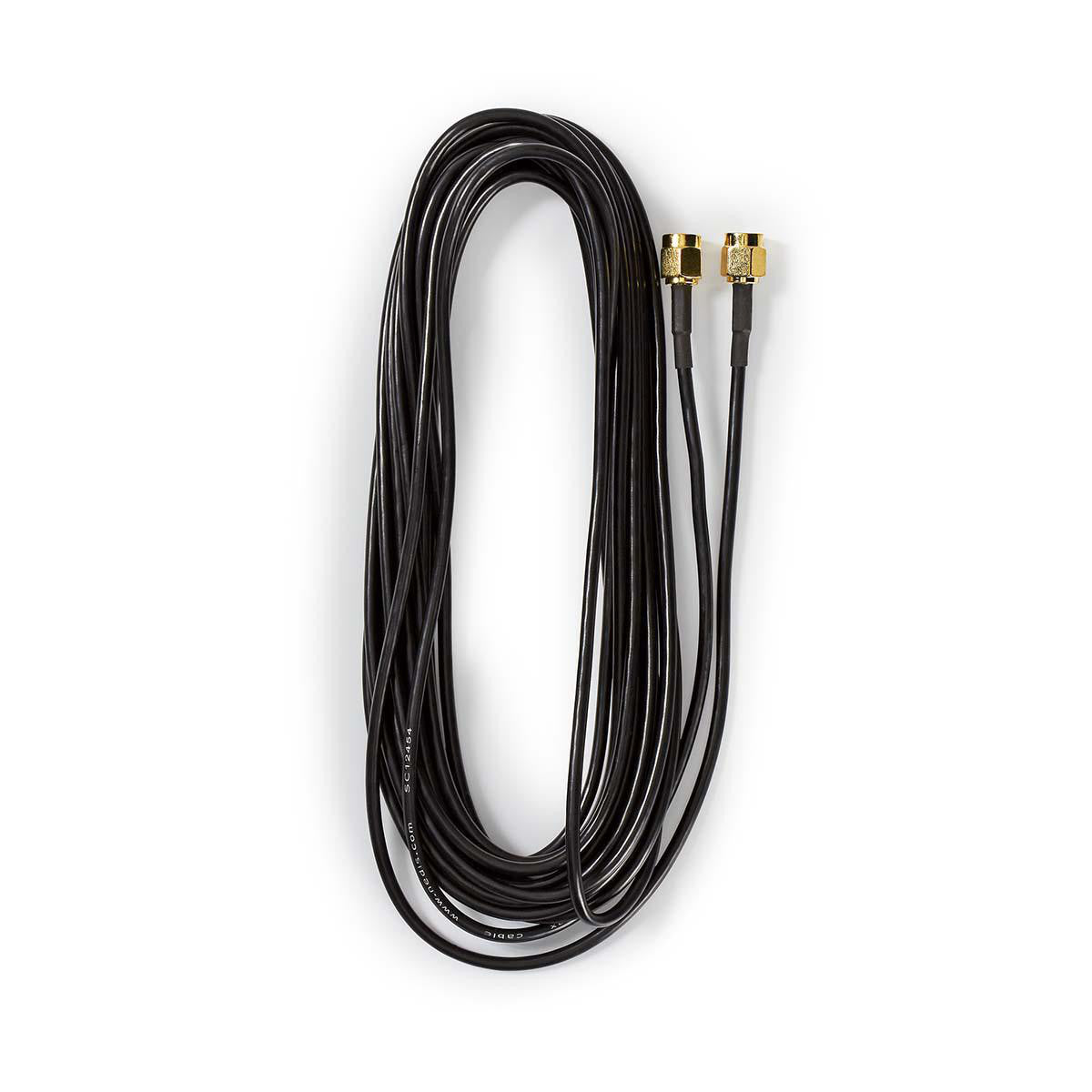 Cabo de antena | SMA macho - 5,0 m, preto