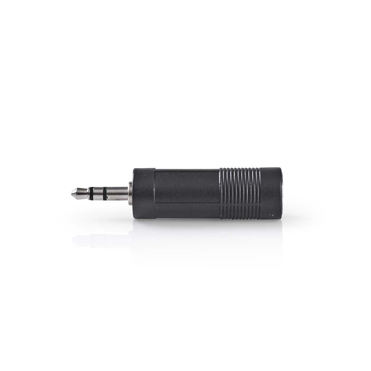 Stereo Audio Adapter | 3.5mm Male - 6.35mm Female Black
