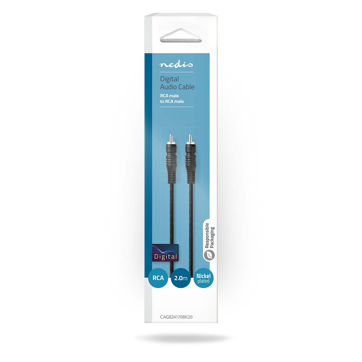 2.0m Black RCA Digital Audio Cable