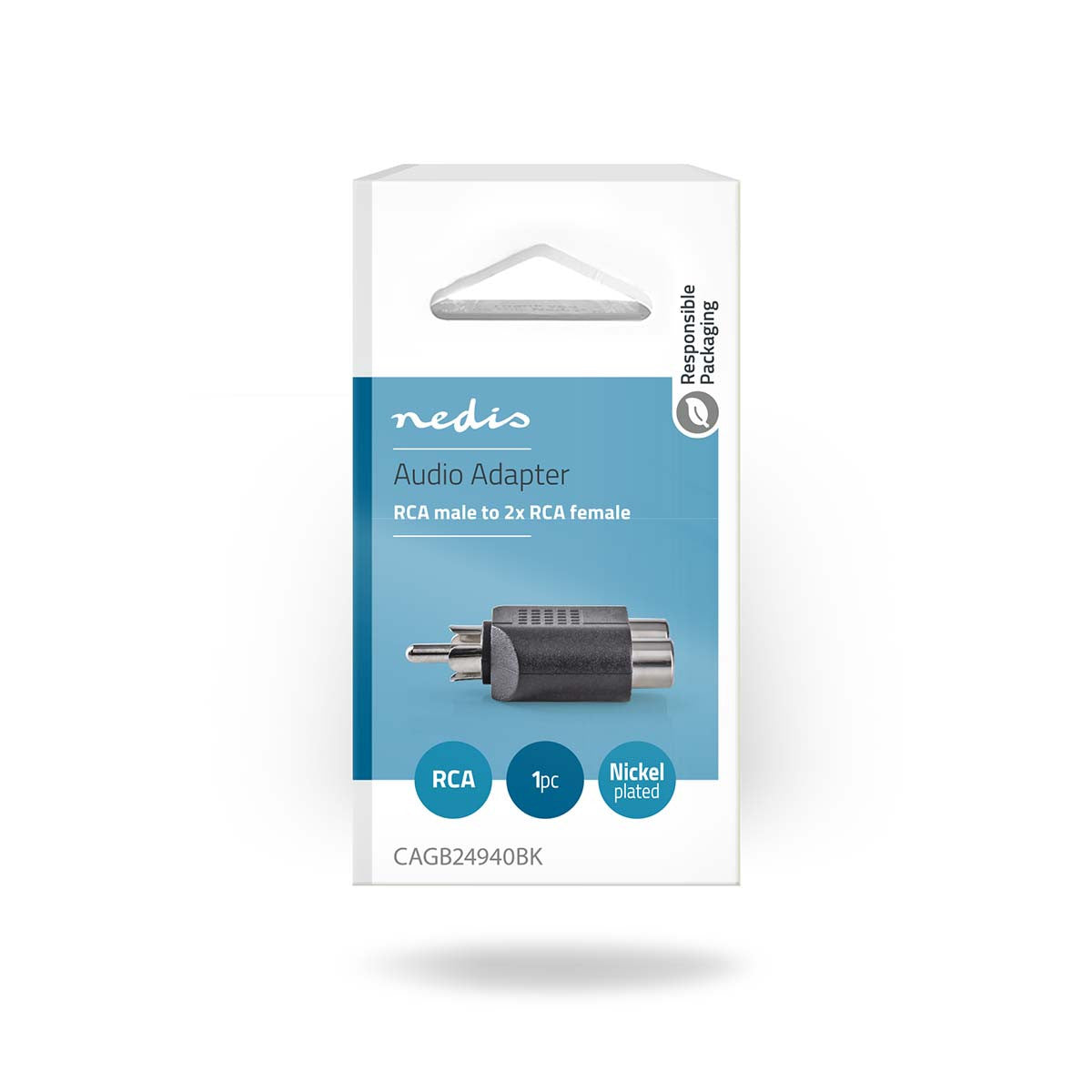 Subwoofer Adapter | RCA Male - 2x Female Black