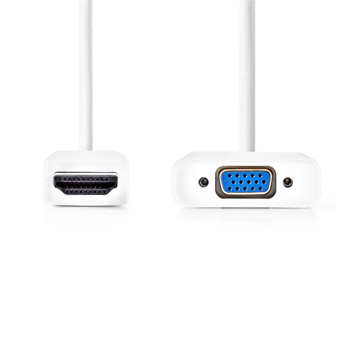 Cable HDMI-VGA | Conector HDMI - VGA Hembra + Salida de 3,5 mm - 0,2 m - Blanco