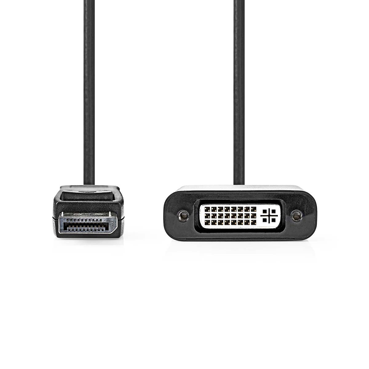 Displayport - DVI Cable | Dvi-d Male to 24+1 Pin Female 0.2m Black