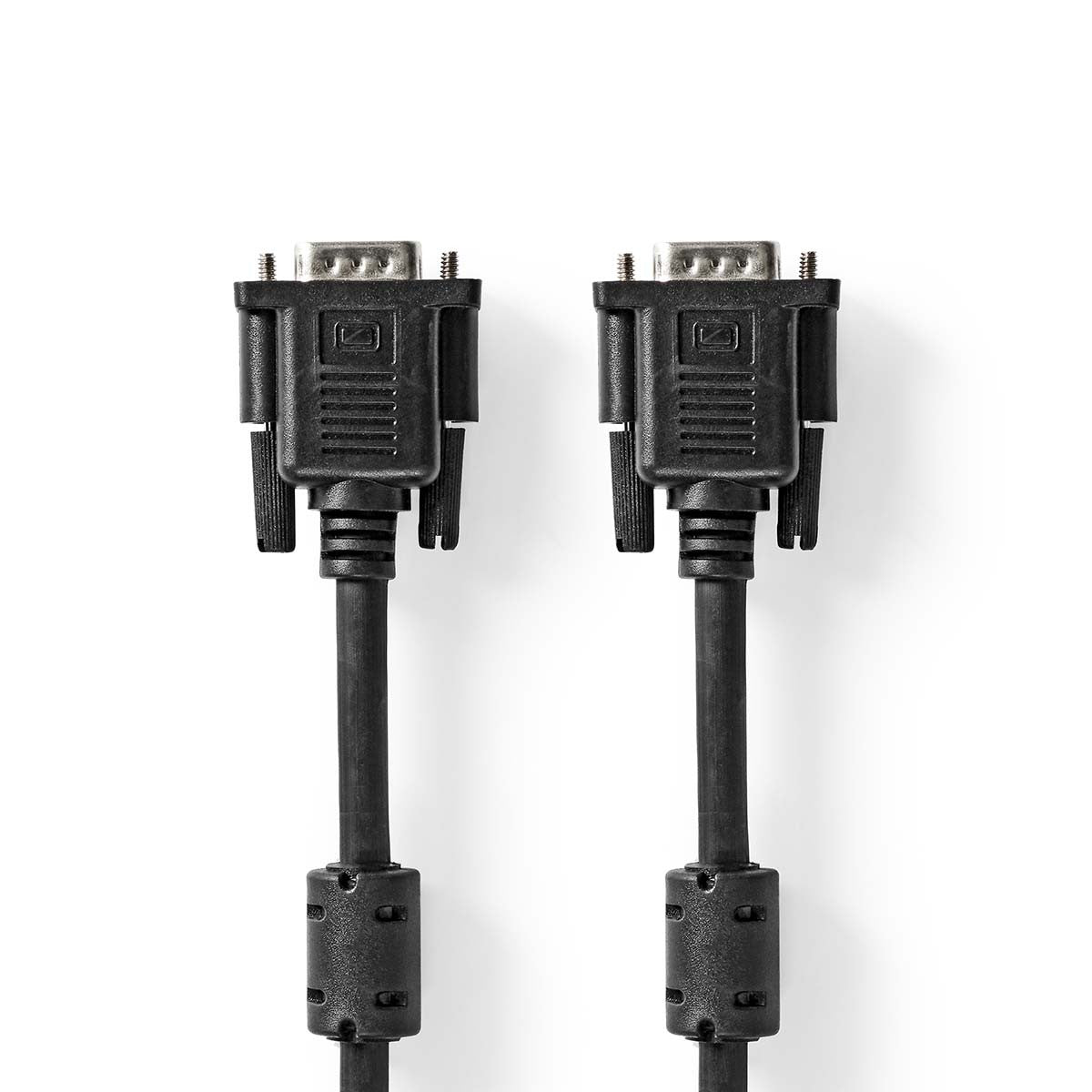 VGA male cable with nickel-plated connectors, 3.00 m in black in box
