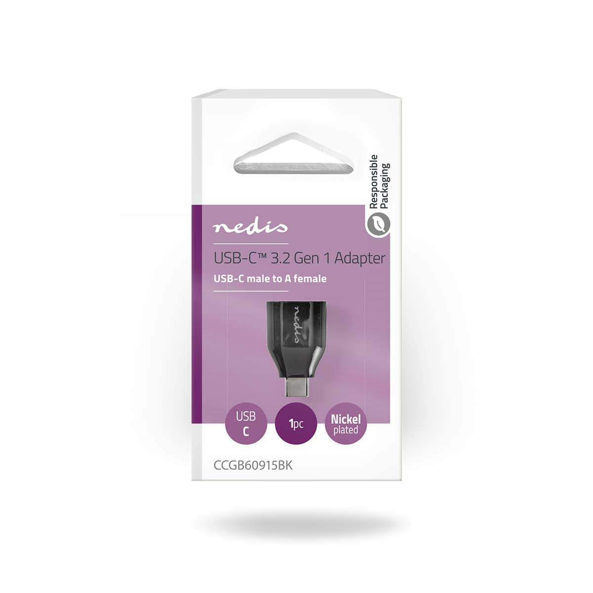 USB 3.0 Adapter | Type C Male - A Female Black