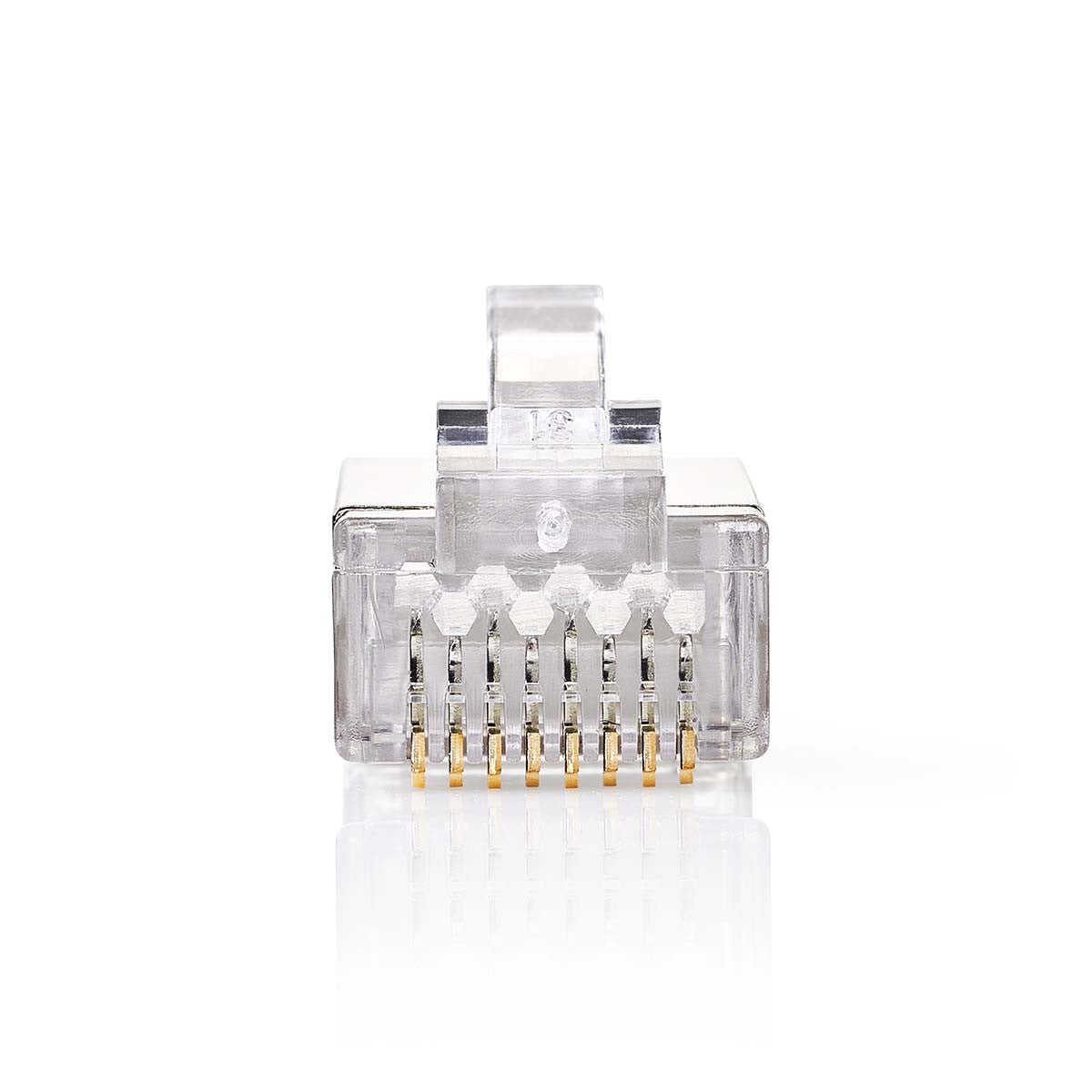 Conector de rede | RJ45 (8P8C) macho - 10 unidades metálicas