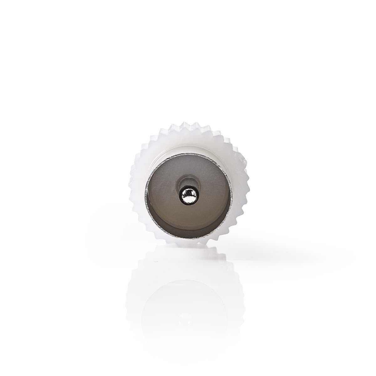 Coaxial Adapter | IEC (Coaxial) Male - White