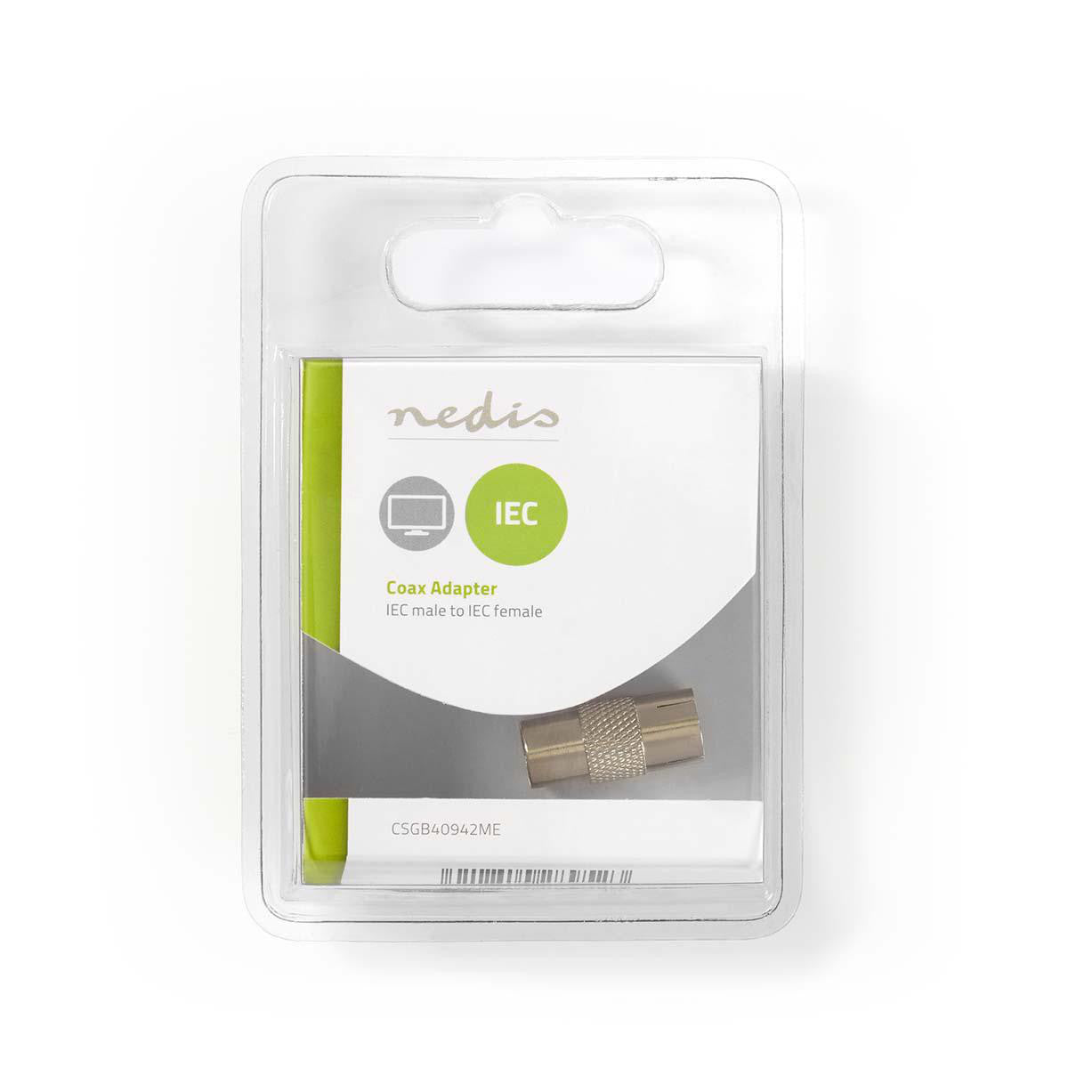 Coaxial Adapter | IEC (Coaxial) Male - Female Metal Antenna Connector