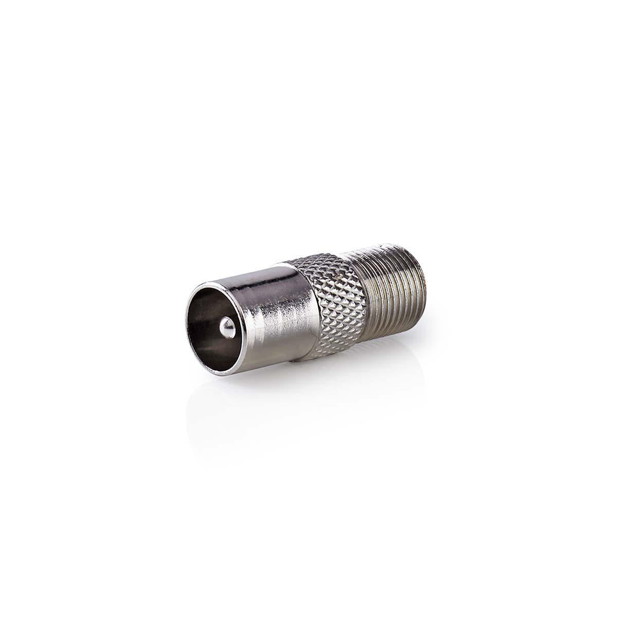 Satellite and Antenna Adapter | Coaxial Male - F Female Metal