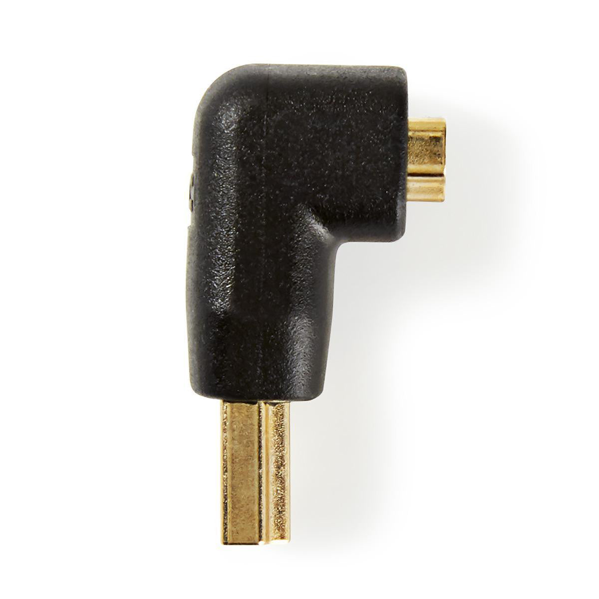 90° Angled HDMI Adapter | HDMI Connector - Female - Black