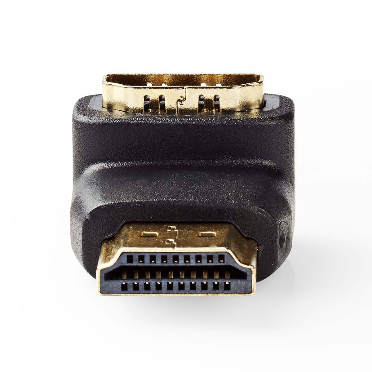 90° Angled HDMI Adapter | HDMI Connector - Female - Black