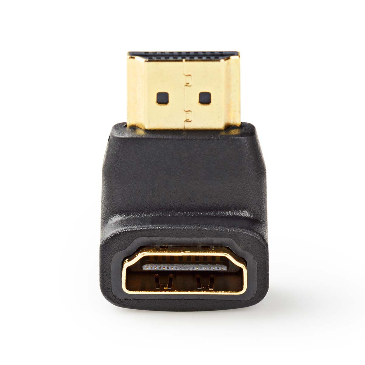 90° Angled HDMI Adapter | HDMI Connector - Female - Black